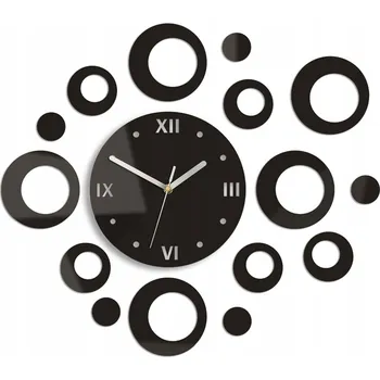 Hodiny Nástěnné hodiny Volan černé 55 cm