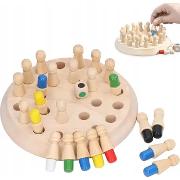 Dřevěná hračka Montessori hračky, společenské hry