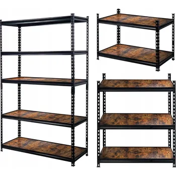 Knihovna Regál Mega-M LOFT 90 cm x 180 cm x 40 cm v odstínech hnědé