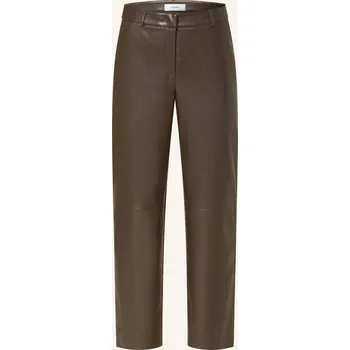Comma Dámské Kalhoty V Koženém Vzhledu, tmavě hnědá, 42