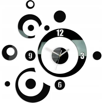 Hodiny Nástěnné hodiny Volan černé 60 cm