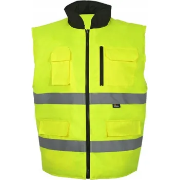 Pracovní obuv OBOUSTRANNÁ ZATEPLENÁ VÝSTRAŽNÁ VESTA BETA VW104 žlutá vel. S
