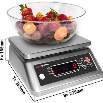 Kuchyňská váha G.Gastro Digitální kuchyňská váha do 3 kg - přesnost do: 1 gram