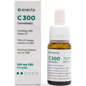 CBD Zklidňující konopný olej CBD s 300 mg kanabidiolu (CBD), extrahovaný v Itálii z rostlin Cannabis Sativa L.
