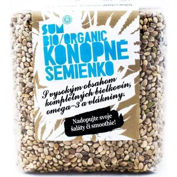 Neloupané bio konopné semínko, EU původ, výběrová kvalita, PP průhledný sáček