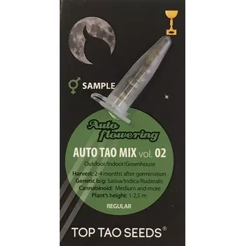 Semeno Regulérní samonakvétací semínka odrůdy Auto Tao Mix od seedbanky Top Tao Seeds.