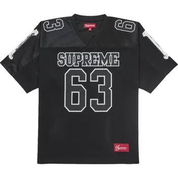 Pánské oblečení Supreme Bones Football Jersey Black Velikost: L