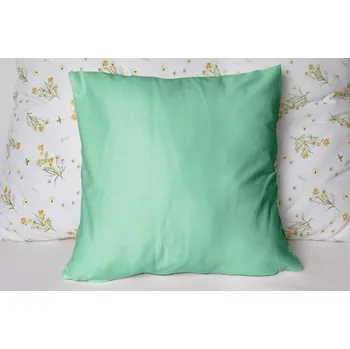 Dekorativní polštářek Polášek Jednobarevný povlak na polštář Jersey - Mint | 40 x 60 cm