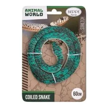 plyšák Wąż gumowy zielono-brązowy 60cm