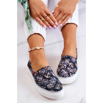 Dámské tenisky Dámské módní Slip-On s paměťovou pěnou Big Star - černé 38