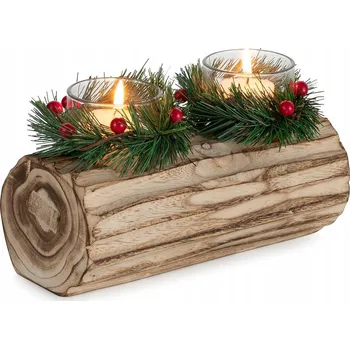 Obraz Świecznik Romadedi | Drewniana dekoracja stolu na Vánoce