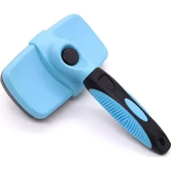 Kartáč pro zvířata TopTechnology Hřeben pro odstraňování chlupů pro kočky a psy - Velký (Sky Blue)