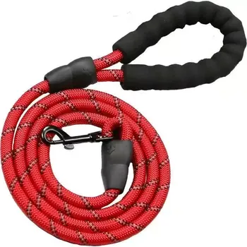 Vodítko pro psa TopTechnology Reflexní vodítko pro psy, délka 150cm, šířka 1.2cm (červené)