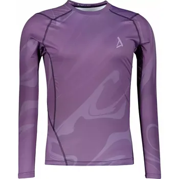 Pánská móda Pánské funkční kompresní tričko s dlouhým rukávem premium ALTISPORT VOJ/ALM072TR03 FIALOVÁ XXL