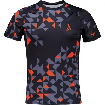 Pánské tričko Pánské funkční kompresní triko premium ALTISPORT VOJ/ALM108TR04 ČERNOORANŽOVÁ L