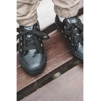 Sada pánského spodního prádla Dětské kožené tenisky Big Star - černé Velikost: 23