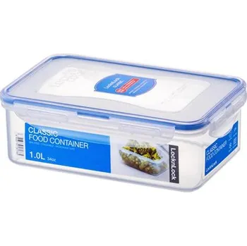 Dóza na potraviny Lock & Lock HPL817 Obdélníková Krabička 1L Modrá, Průhledný 1 Ks. Nádoba na uskladnění potravin