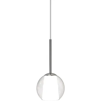 Sikrea 4882 Emy, moderní závěsné svítidlo z ručně foukaného čirého skla, 1xE14, Ø14cm