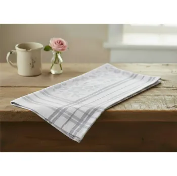 Utěrka Kuchyňská bavlněná utěrka FIOLKA šedá 50x70 cm 100% bavlna MyBestHome