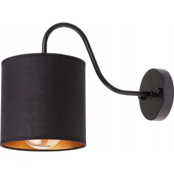 Nástěnné svítidlo Nástěnná lampa kovová oblouk stínidlo Oro černá