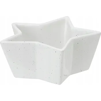 Miska Porcelánová Ozdobná Miska Hvězda Vánoční na pochutiny 9 x 20