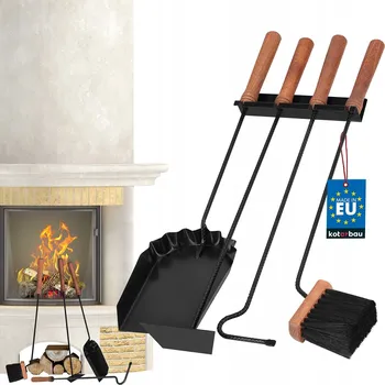 Krbové nářadí KRBOVÉ NÁŘADÍ PRO KAMNA CO VĚŠÁK KARTÁČ POHRABÁČ LOPATKA VYHRNOVAČ