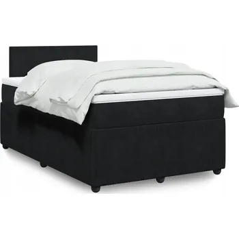 Postel Jednolůžková dřevěná postel VidaXL 120x190 cm černá