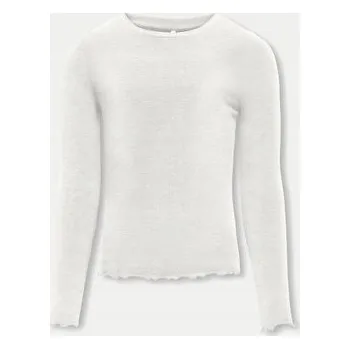 Dívčí tričko Kids Only dětské tričko s dlouhým rukávem polyester bílé, velikost 146