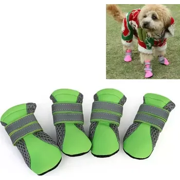 Obleček pro psa TopTechnology Čtyřfunkční botičky pro psy Zelené M