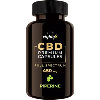 Doplněk stravy CBD premiové kapsle se vyrábí z extraktu z konopí, který se získává pomocí superkritické CO2 extrakce bez použití chemických rozpouštědel.