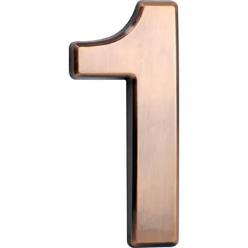 Domovní cedule KOZÁČEK Číslo domovní samolepící ABS 45x100mm bronz #1
