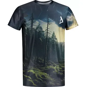 Pánské oblečení Pánské volnočasové triko premium ALTISPORT VOJ/ALM116TR06 TEMNÝ LES 4XL