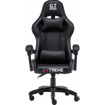 Herní židle Herní křeslo Extreme GT Black umělá kůže černé