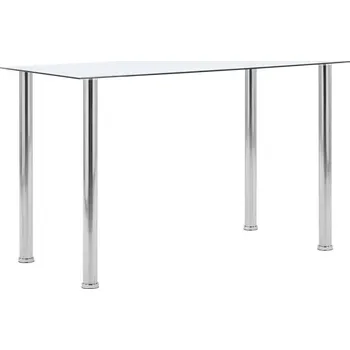 Jídelní stůl vidaXL Jídelní stůl průhledný 120 x 60 x 75 cm tvrzené sklo [281850]