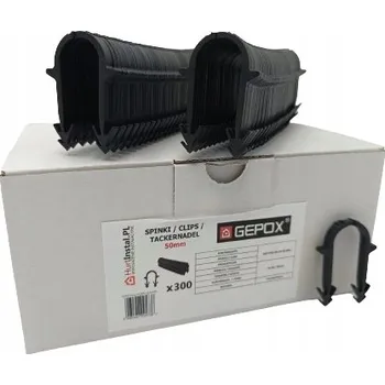 Průmyslová sponka SVORKY SPONY PRO PŘÍSTROJ GEPOX 300ks PŘÍSTROJ Sponky pro podlahové topení 50mm