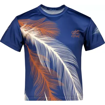 Dětské funkční triko premium ALTISPORT VOJ/ALK001TR01 NÁMOŘNÍ MODRÁ/HNĚDÁ 110