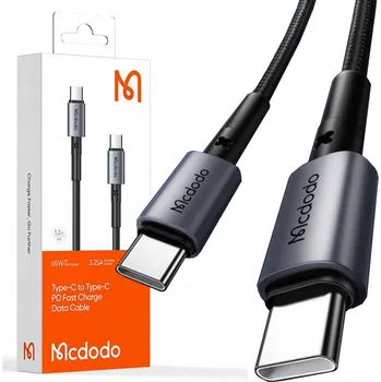Datový kabel Kabel McDodo USB typ C - USB typ C 1,5 m černý