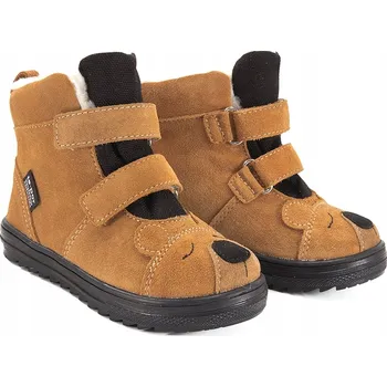 Chlapecká zimní obuv MIDO NOSTER 22-18 Sněhule Zimní Kotníkové Boty Nepromokavé s MEMBRÁNOU 25 camel