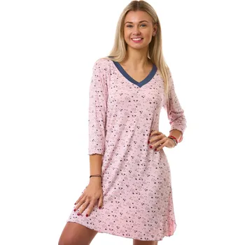 Dámská noční košile Dámská noční košile jemná 1D1706 růžová l