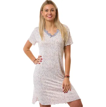 Dámská noční košile Dámská noční košilka jemná 1D1674 fialová xxxl