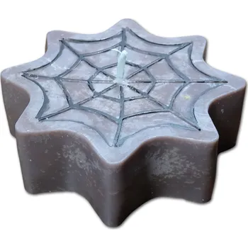 Svíčka Ručně vyráběná vonná sójová svíčka Halloween pavučina