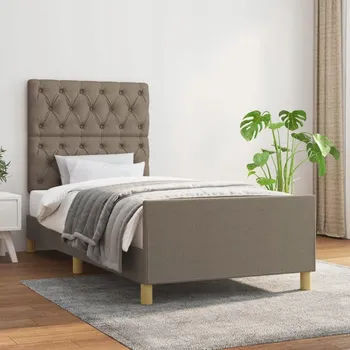 Ložnice VidaXL Rám postele bez matrace Taupe 80 x 200 cm Látka