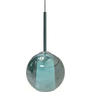 Sikrea Emy, moderní závěsné svítidlo z ručně foukaného petrolejového skla, 1xE27, Ø25cm