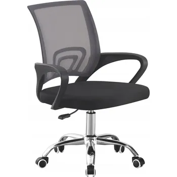 GATO Kancelářská otočná židle, síťovina, područky, černá, TILT, houpání