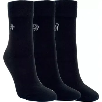 Dámské ponožky Jeden pár ponožek RS12062 černá velikost 35-38