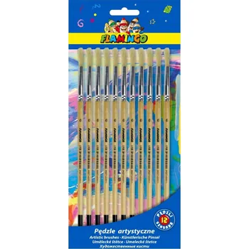 Umělecký štětec Kulaté štětce Flamingo