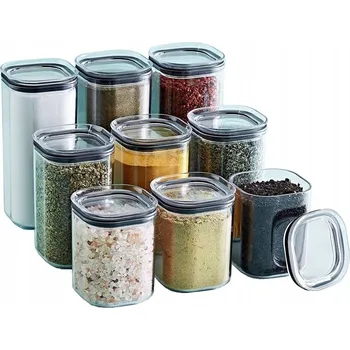 Dóza na potraviny Sada dóz na koření 9 ks POTZ STORE&FRESH 3x 180 + 250 + 320 ml