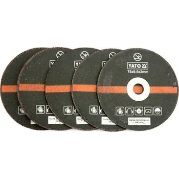 Řezný kotouč Yato Sada řezacích kotoučů na kov 5 ks YT-0994 75 mm