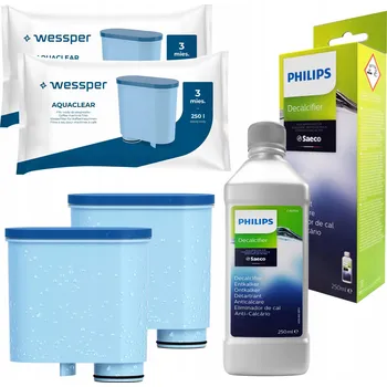 Kávovar 2x Wessper vodní filtr do kávovaru Philips Saeco + odvápňovač Philips