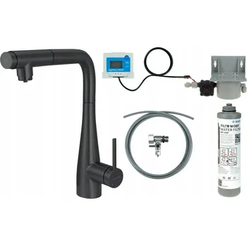 Vodovodní baterie Stojánková kuchyňská baterie Deante černá